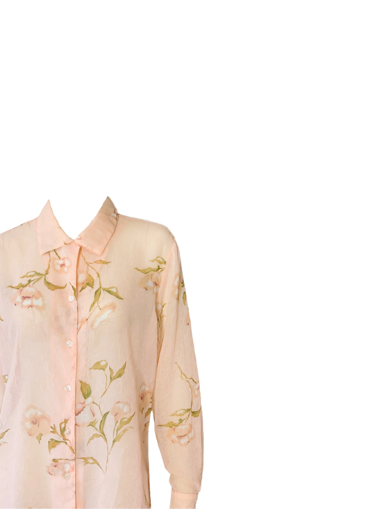 90’s Sheer Floral Blouse