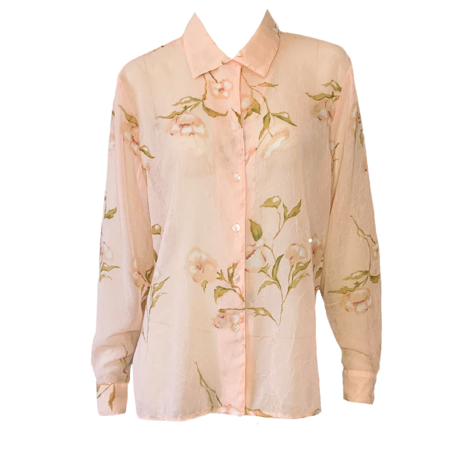 90’s Sheer Floral Blouse