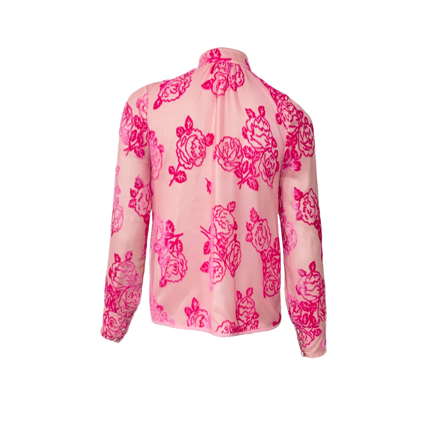 80’s Rose Print Blouse