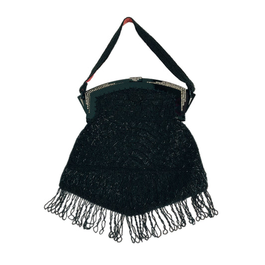 80’s Art Deco Beaded Fringe Bag