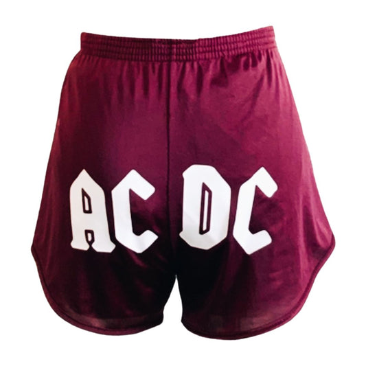 80s ACDC Athletic Shorts by Cobblestones